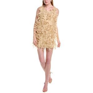 Max Mara Womens  Priamo Silk Shift Dress, Beige